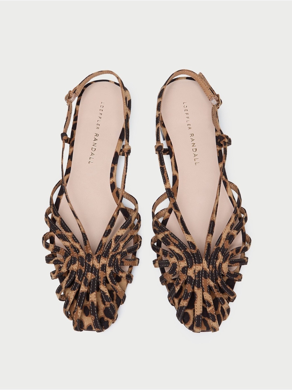 Loeffler Randall Devon Leopard Slingback Sandal (Size 6.5)